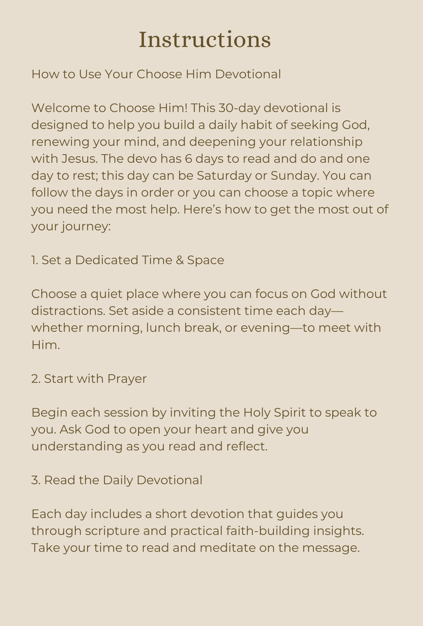 Choose Him Original Digital Devotional