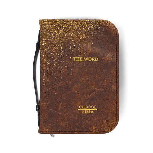 Choose Him Sparkle Brown Bible Cover