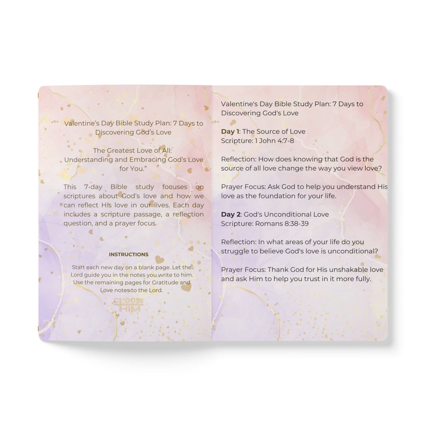 Abide in His Love Bible Study Journal