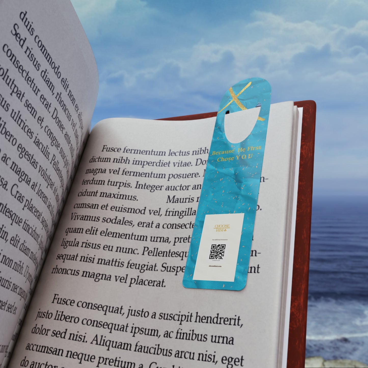 Choose Him Blue Bookmark