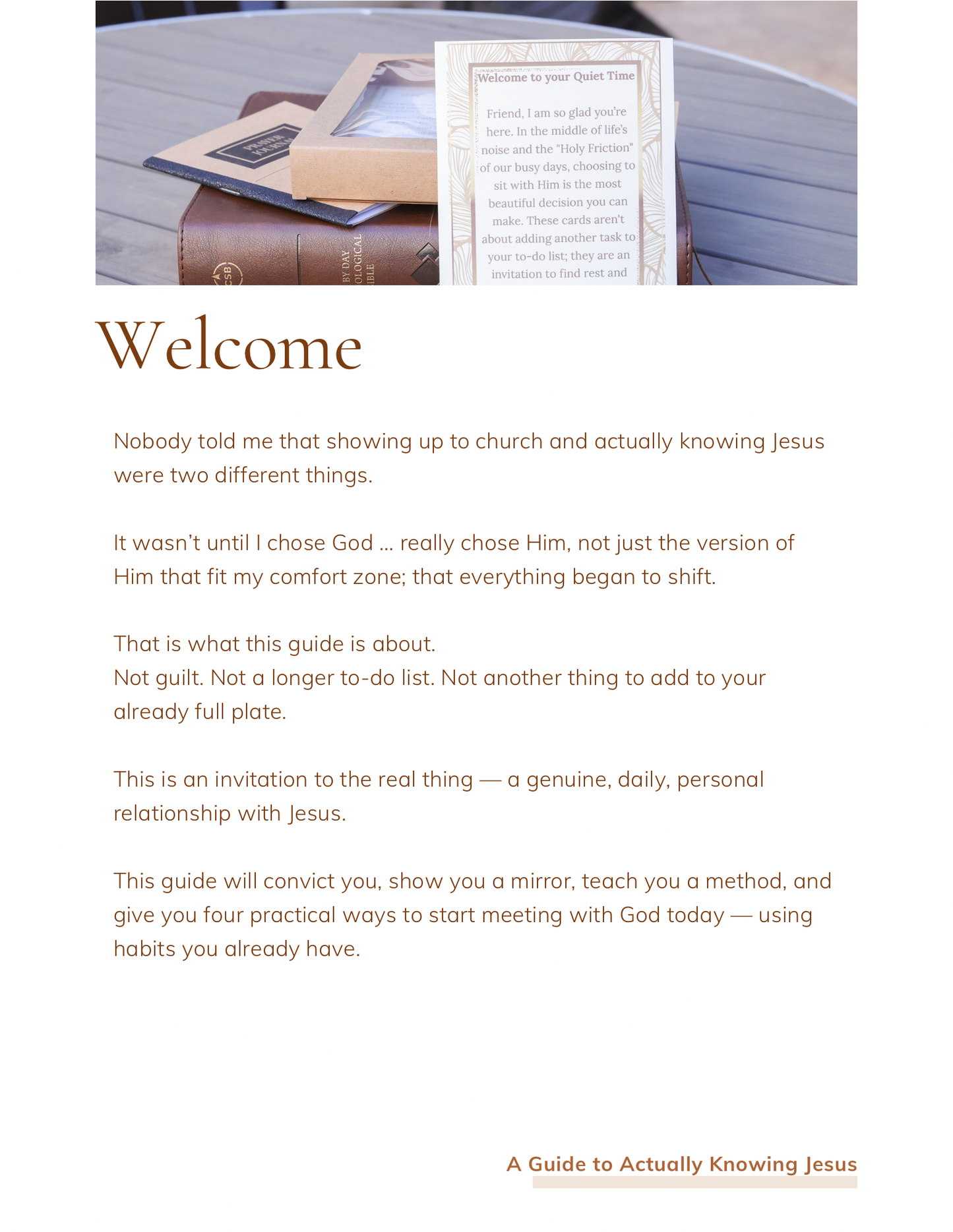 Guide To Actually Knowing Jesus