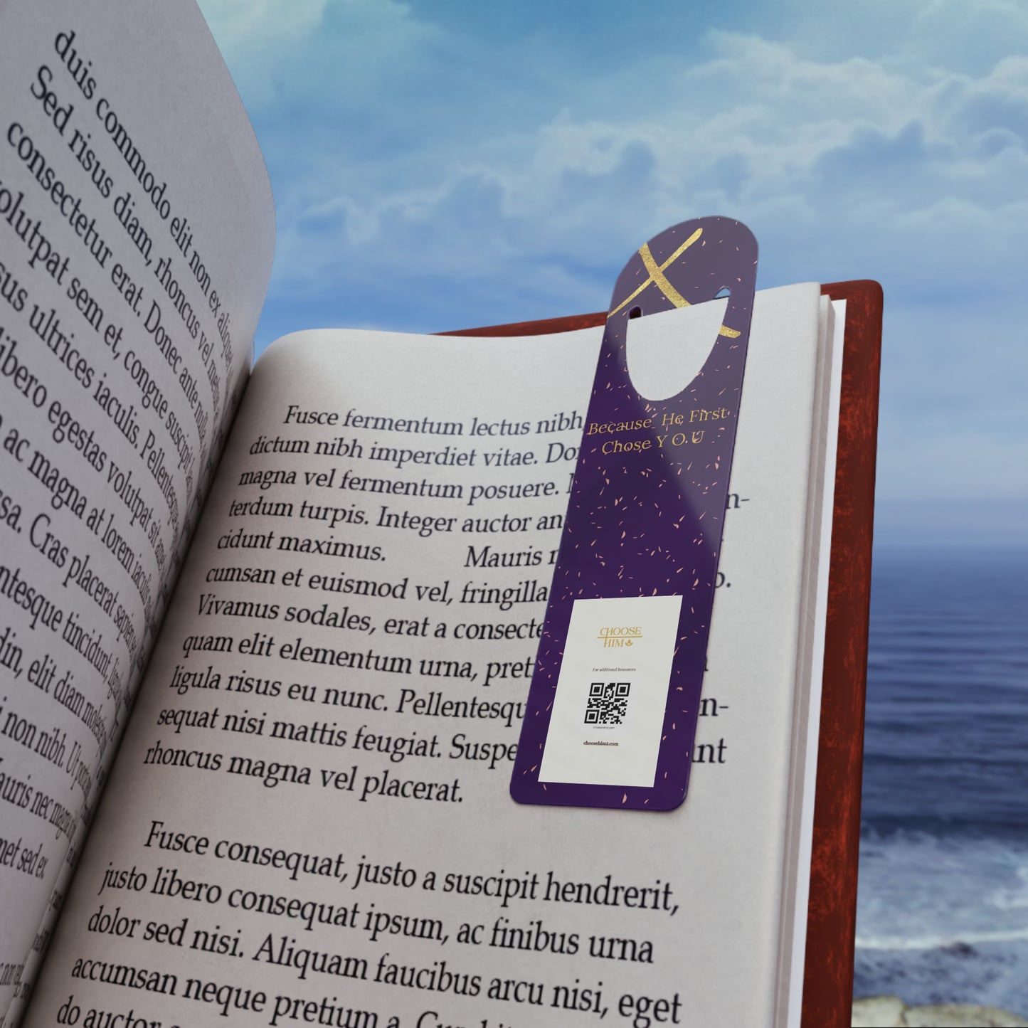 Choose Him Purple Bookmark