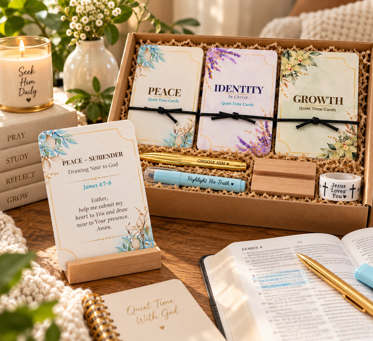 Quiet Time Cards Trio Gift Set