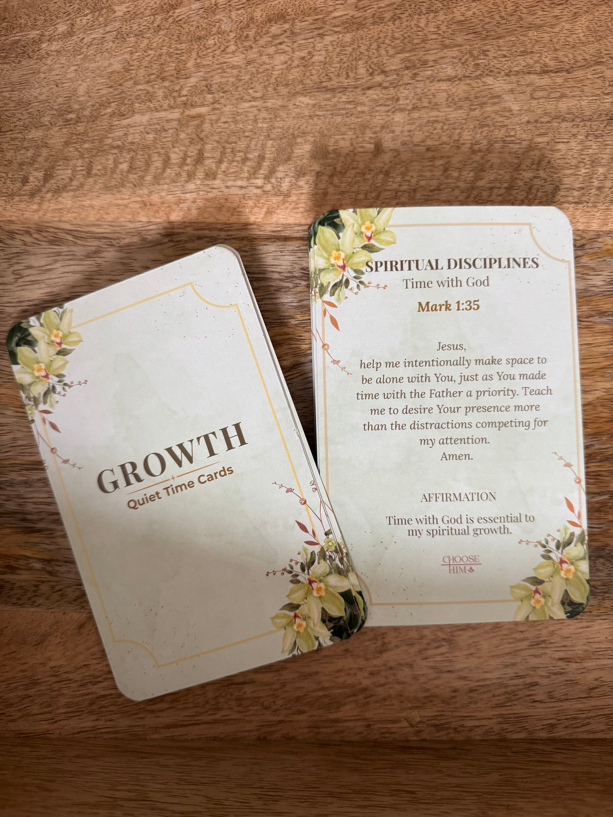 Quiet Time Cards Growth Set