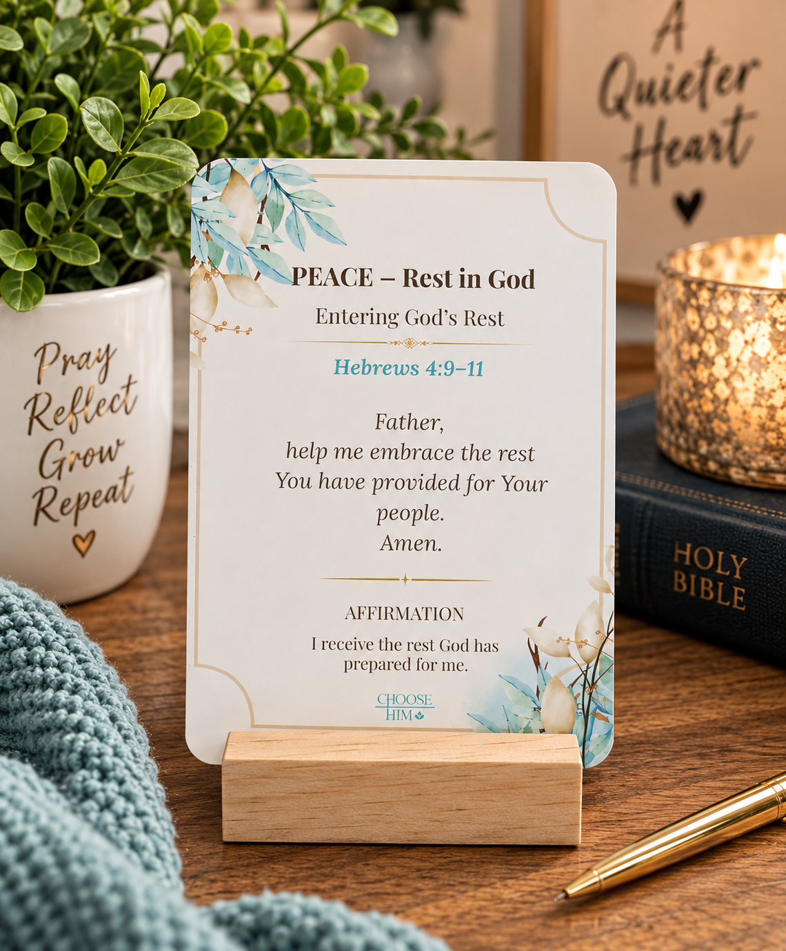 Quiet Time Cards Peace Set